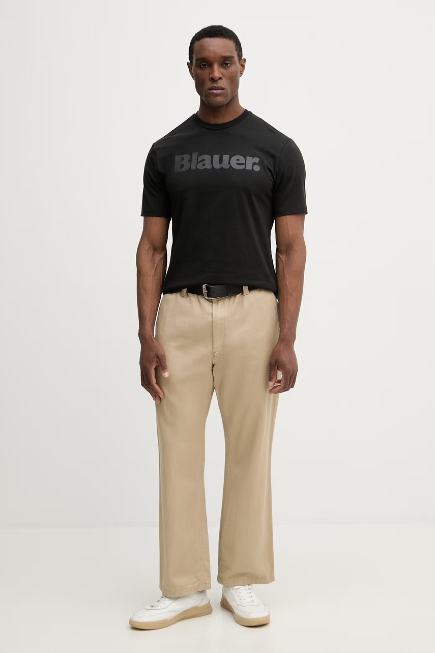 Bavlněné tričko Blauer BOURN