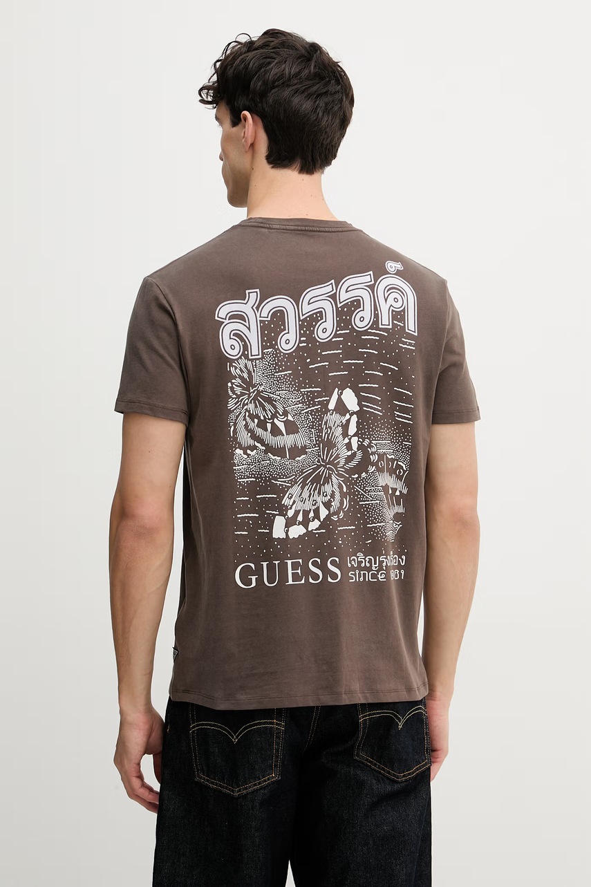 Guess T-shirt ανδρικό βαμβακερό