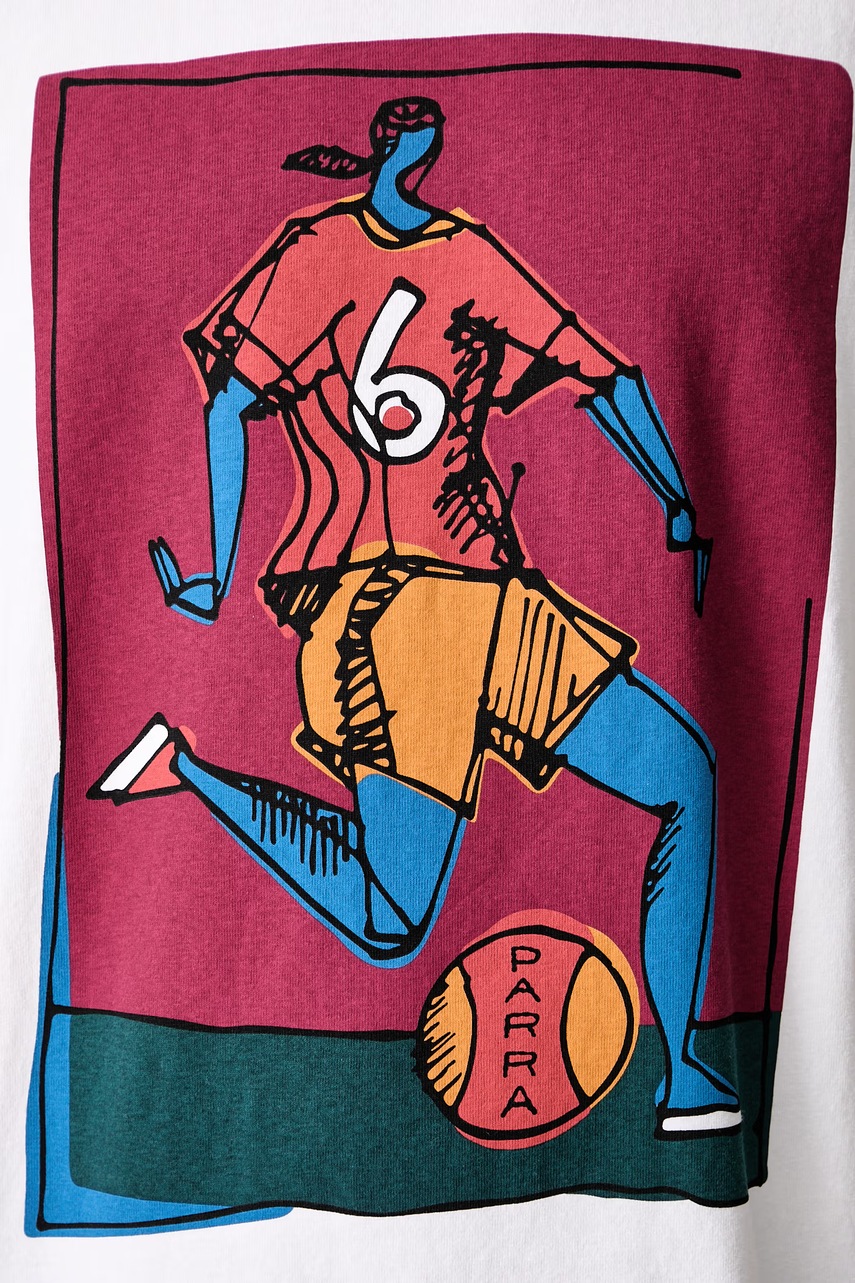 By Parra Kicked around T-shirt bawełniany męski (zdjęcie 5)