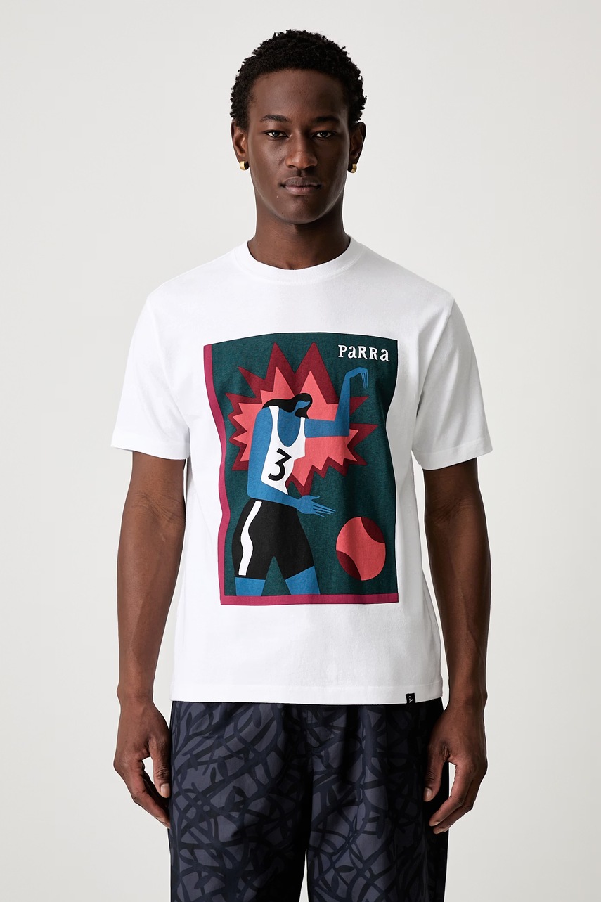 by Parra Baseketball T-shirt męski bawełniany