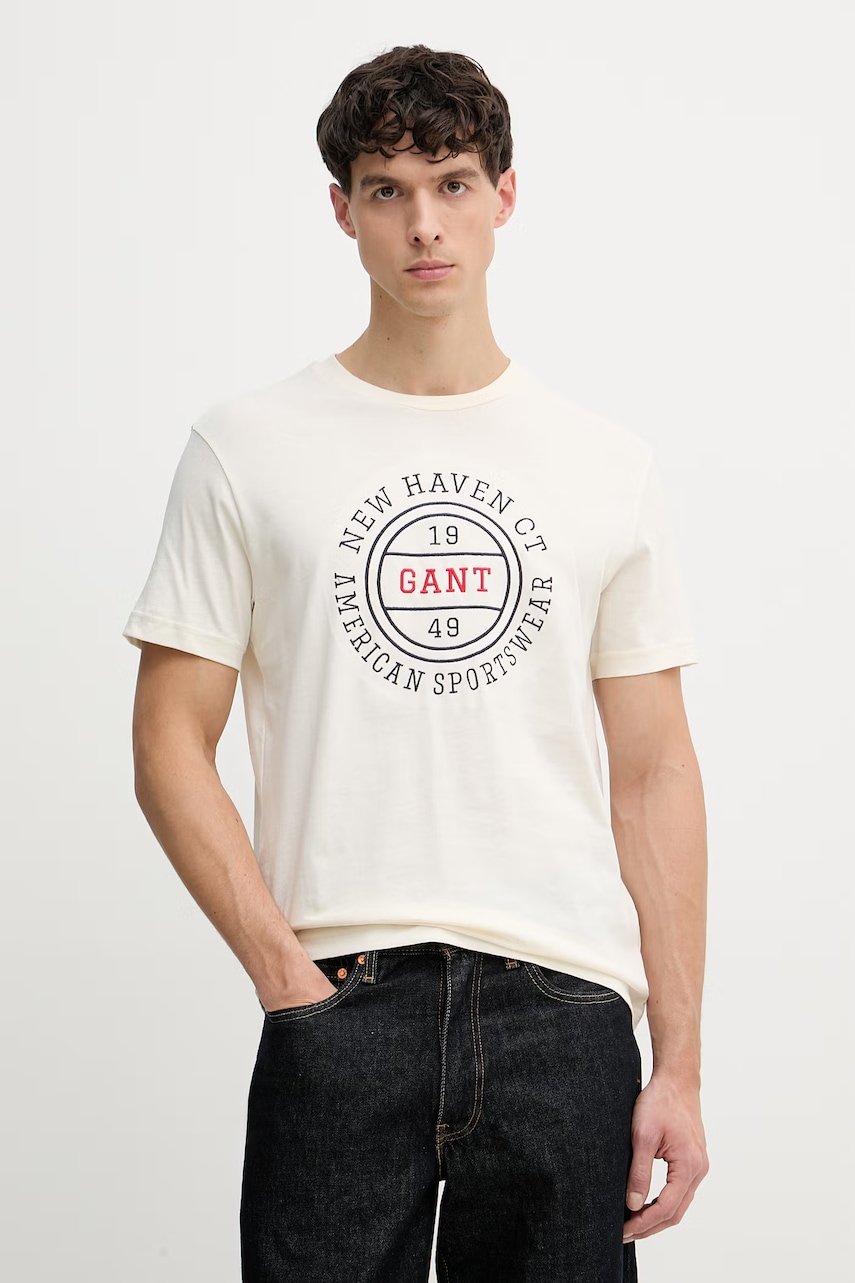 Gant T-shirt ανδρικό βαμβακερό