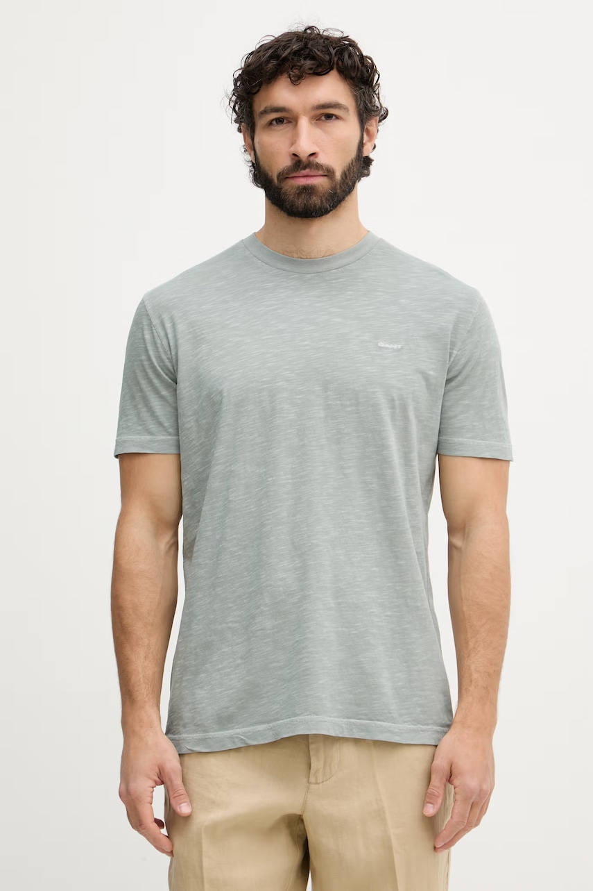 Gant μπλουζάκι basic ανδρικό βαμβακερό 2003419 τιρκουάζ L,S,XL,XXL,XXXL,M