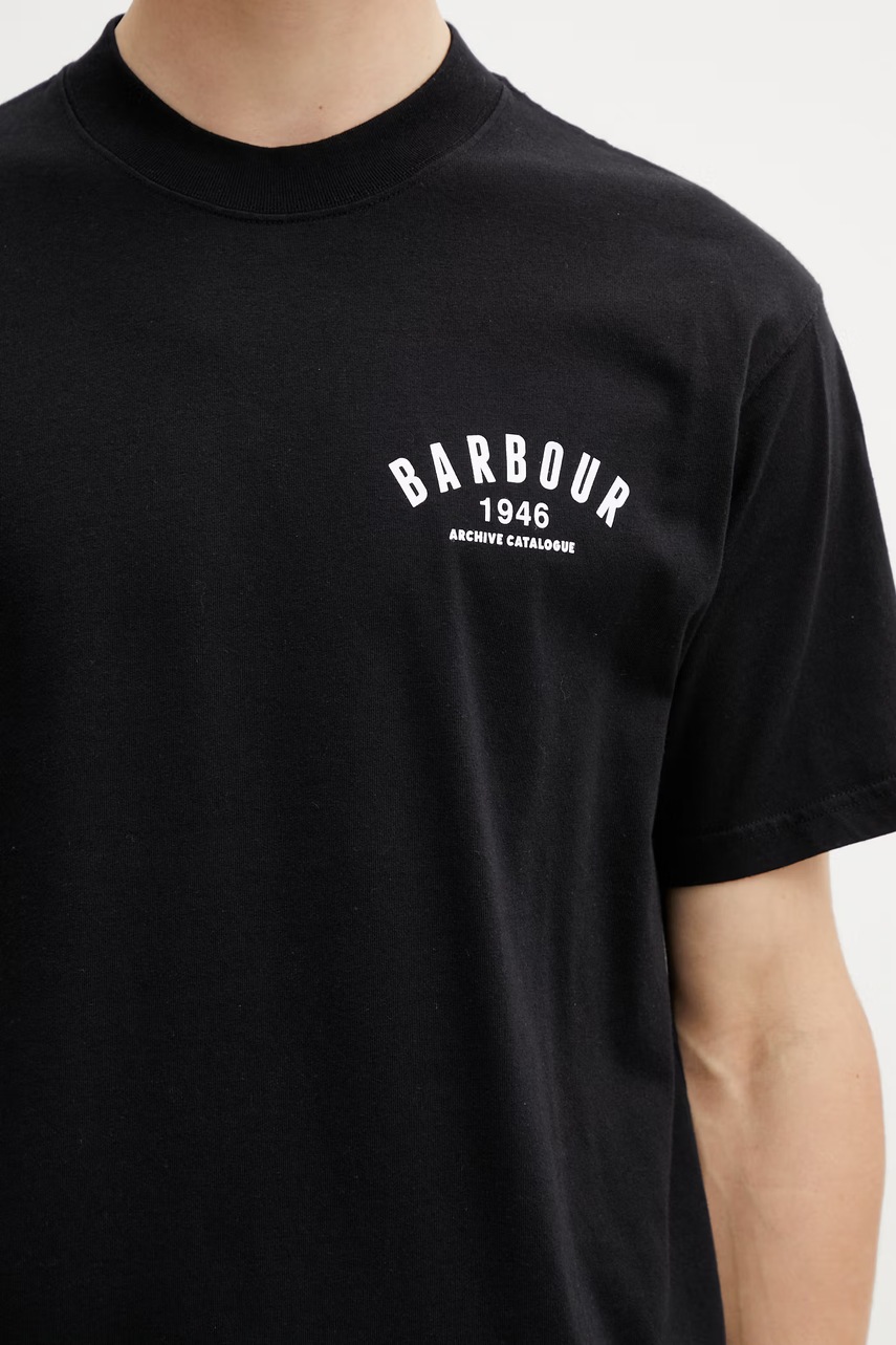 Barbour MTS1574BK31 t-shirt męski bawełniany (zdjęcie 4)