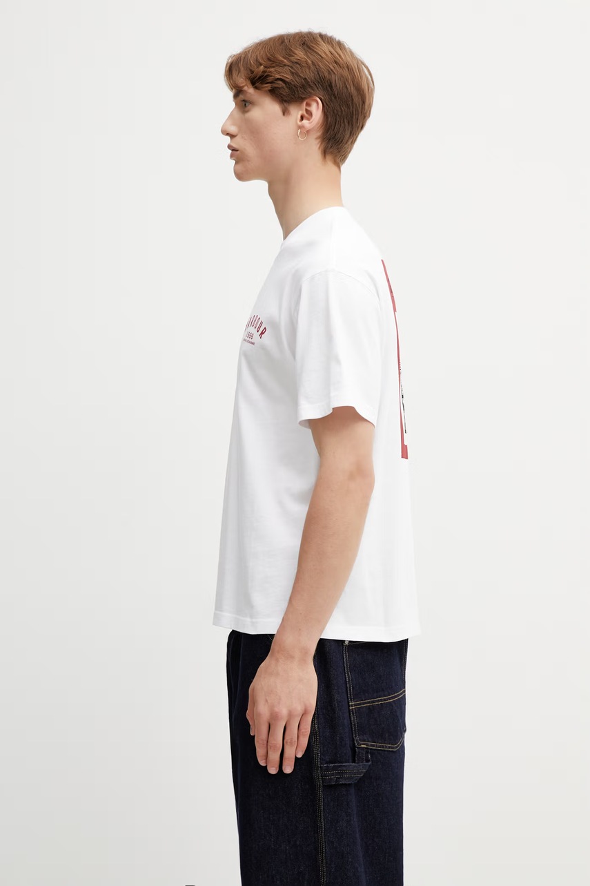Barbour MTS1576WH11 t-shirt męski bawełniany (zdjęcie 2)