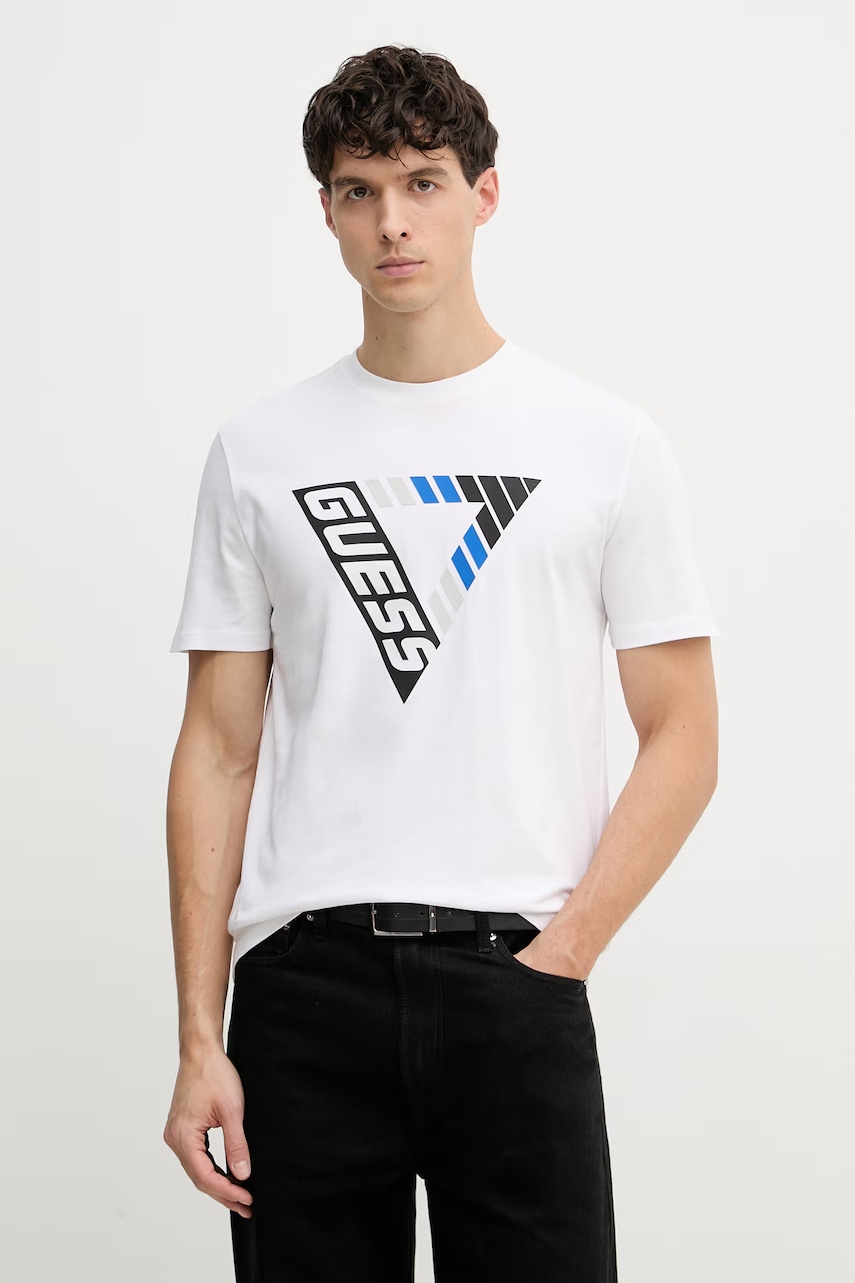 Guess T-shirt ανδρικό βαμβακερό FOLCO