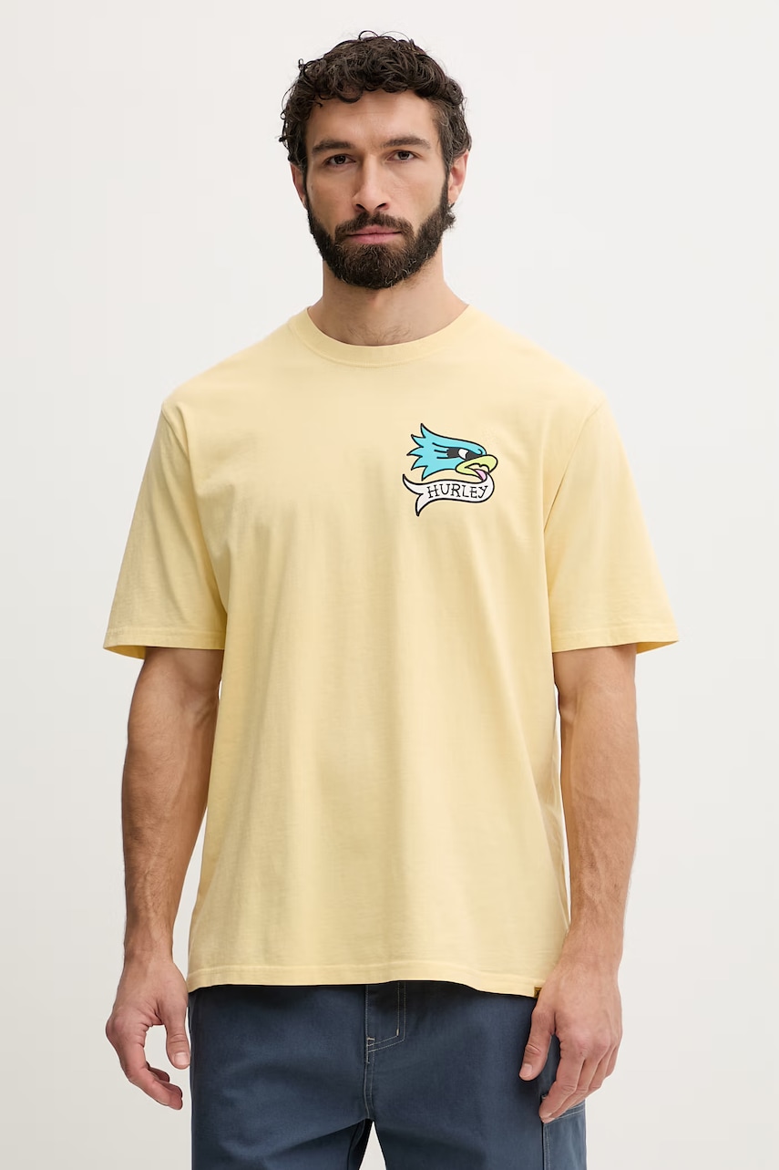 Hurley t-shirt ανδρικό βαμβακερό ETAM