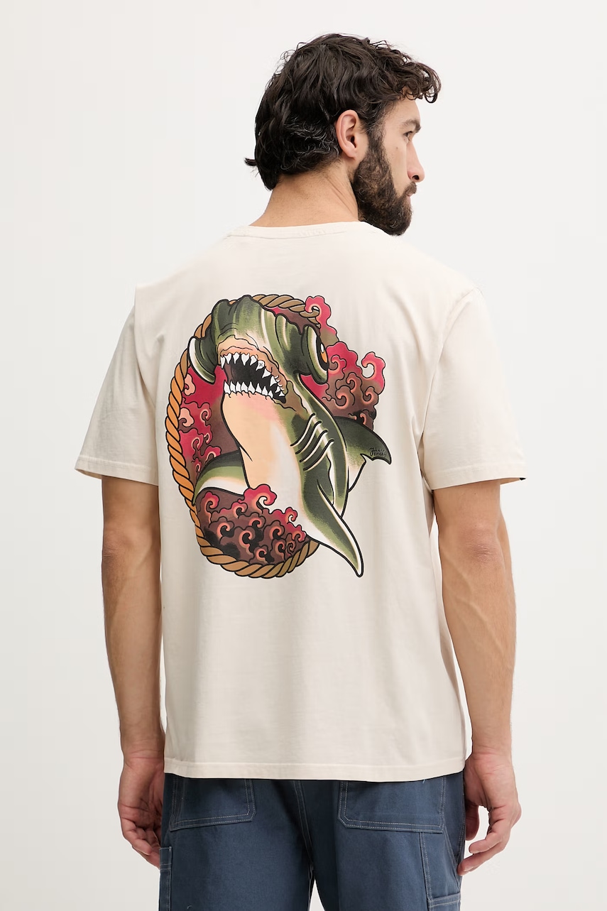Hurley T-shirt ανδρικό βαμβακερό