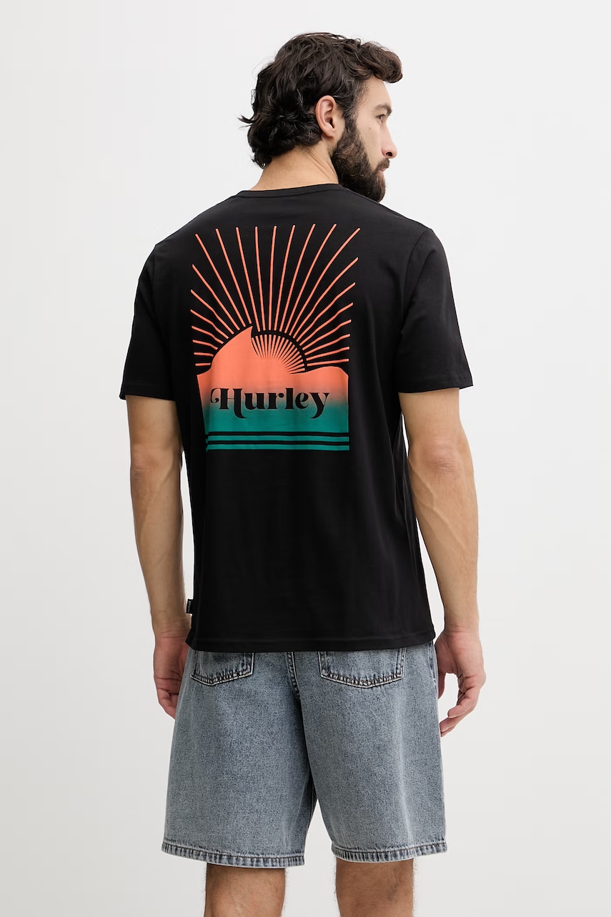 Hurley T-shirt ανδρικό βαμβακερό