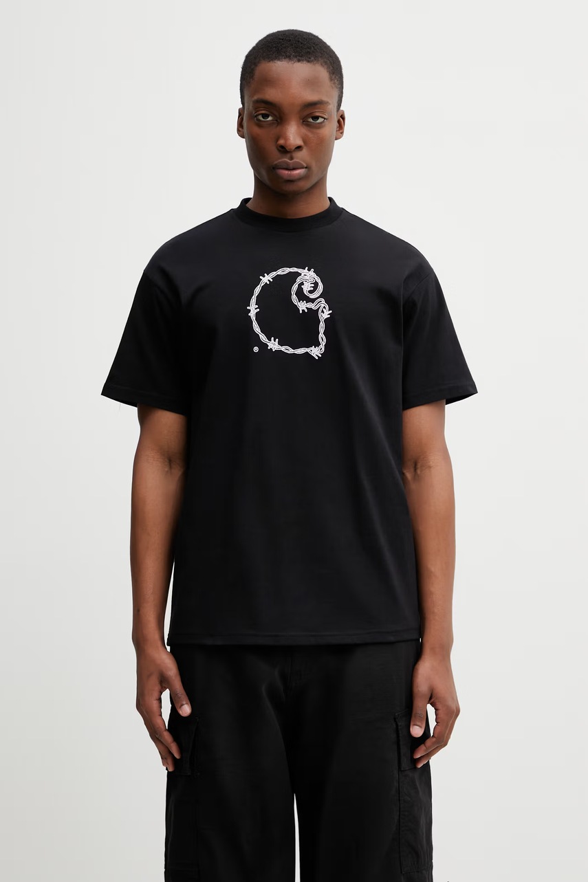 Carhartt WIP S/S Barbwire C T-Shirt tricou de bărbați din bumbac
