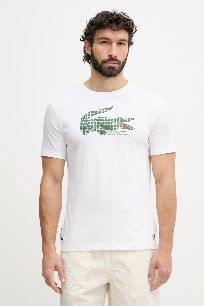 Levně Lacoste tričko pánské s bavlnou