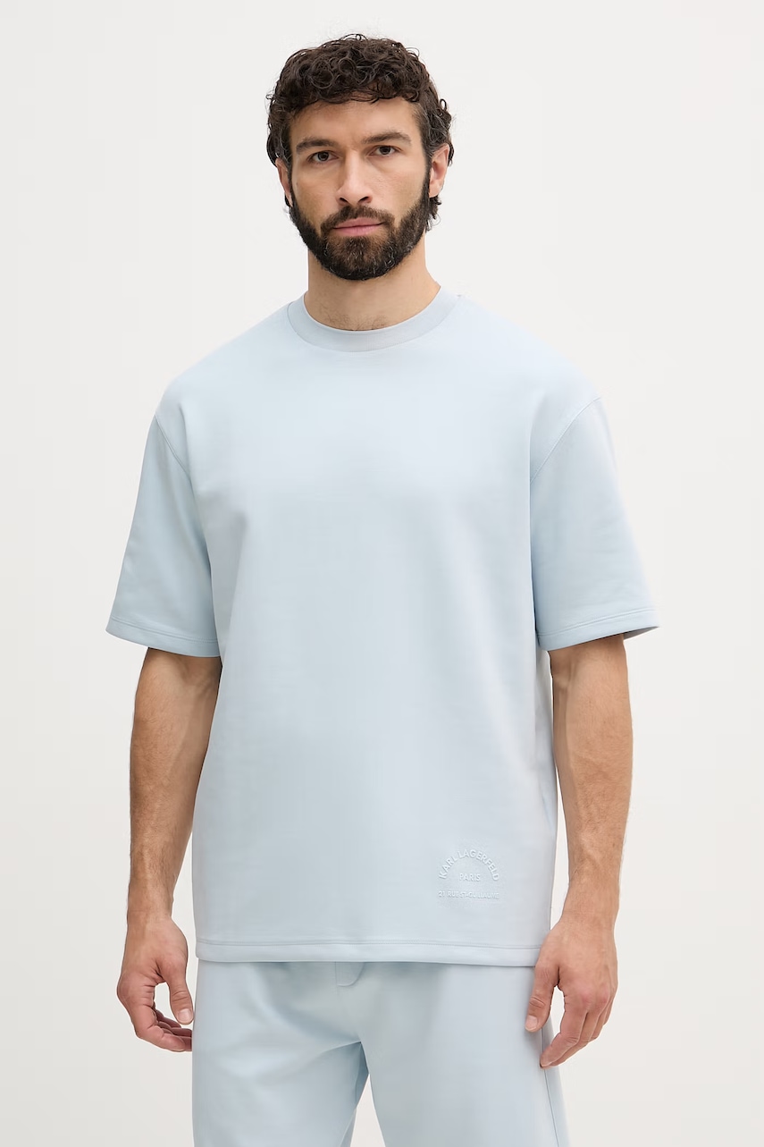 Karl Lagerfeld t-shirt ανδρικό με βισκόζη 562901.705400