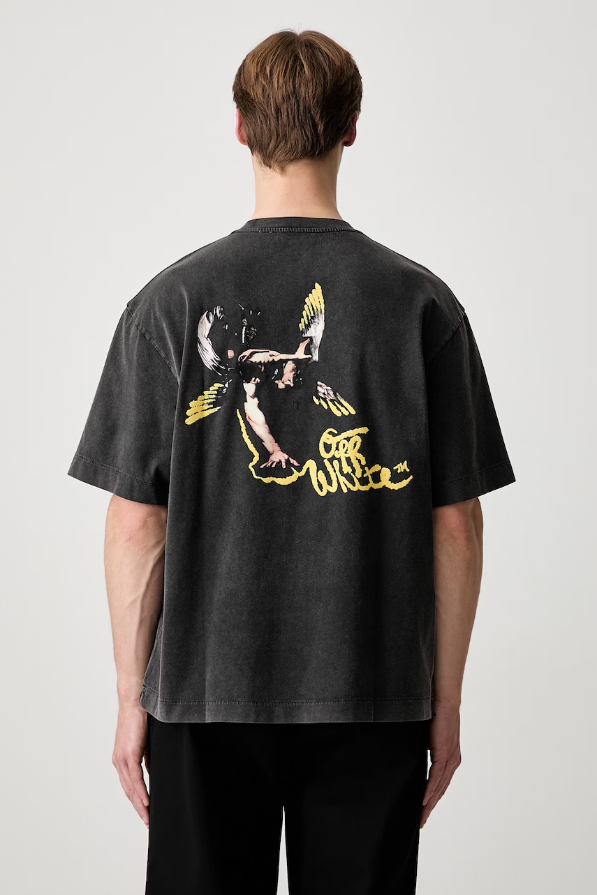 Off-White Fallen Caravaggio T-shirt bawełniany męski