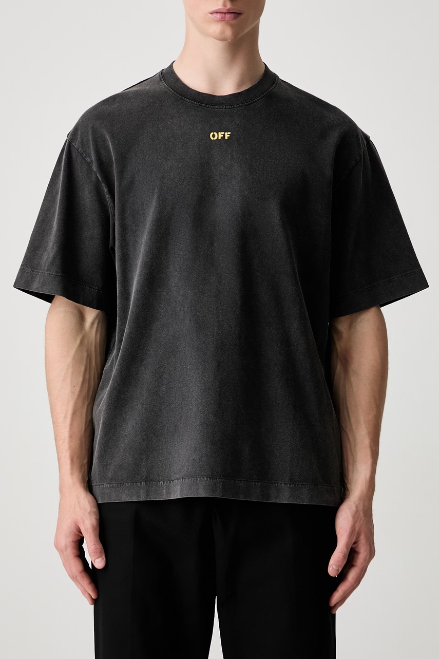 Off-White Fallen Caravaggio T-shirt bawełniany męski (zdjęcie 4)