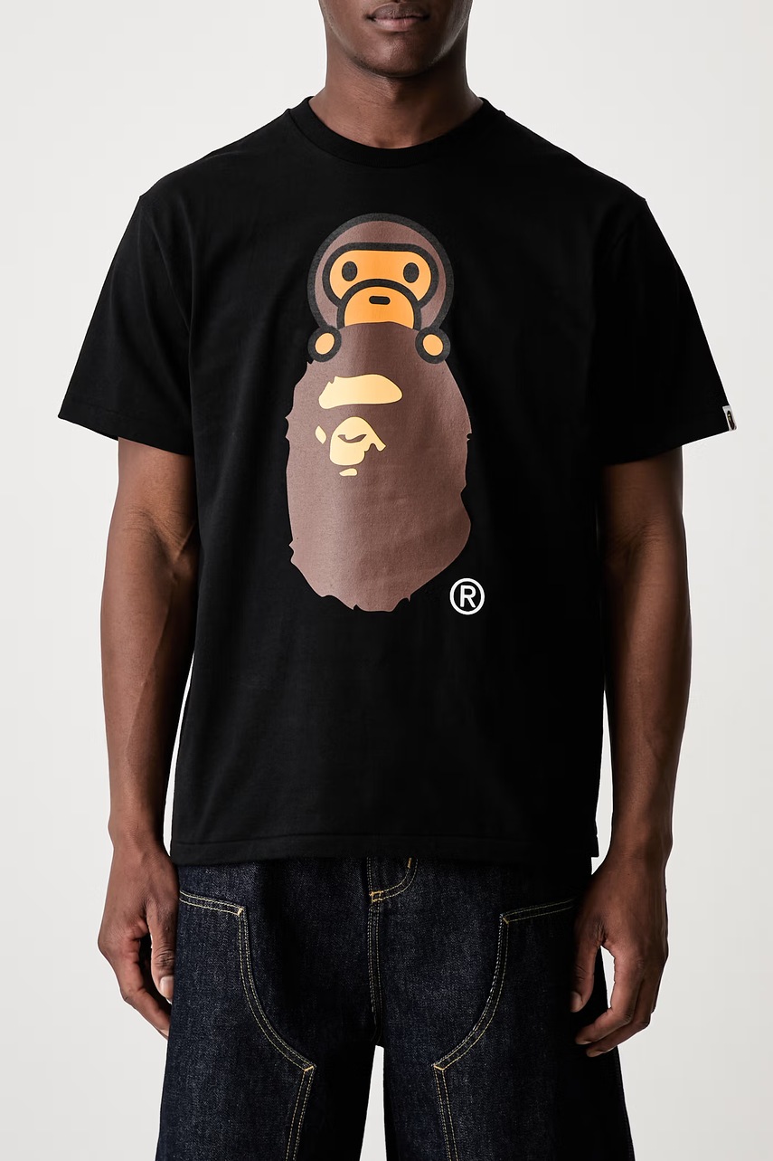 A Bathing Ape Milo On Ape Head T-shirt bawełniany męski (zdjęcie 4)