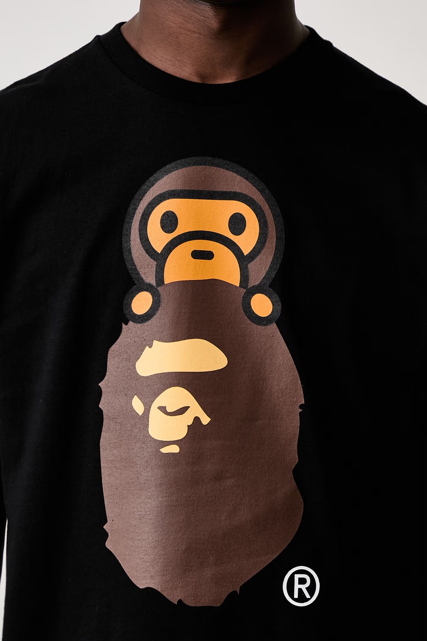 A Bathing Ape Milo On Ape Head T-shirt bawełniany męski (zdjęcie 5)