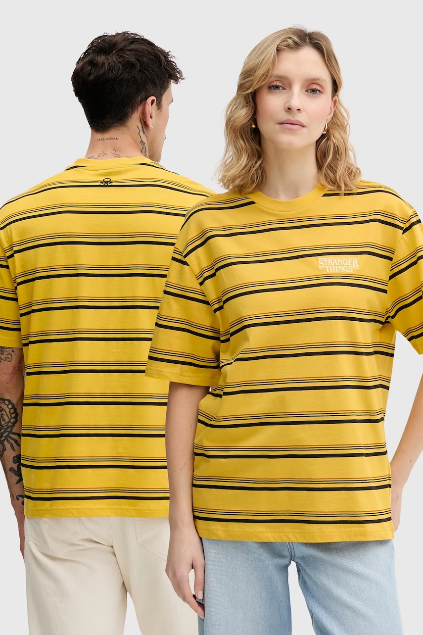 Γυναικείες μπλούζες united colors of benetton σε κιτρινο