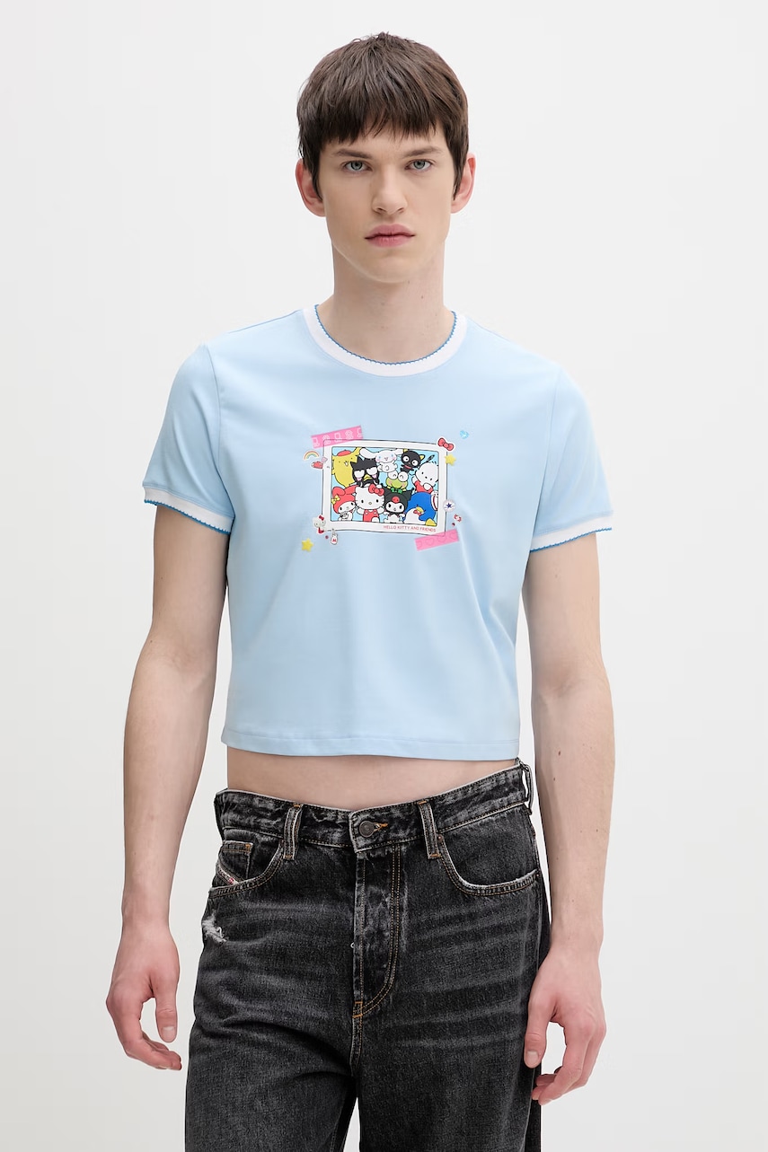 Converse T-shirt βαμβάκι x HELLO KITTY