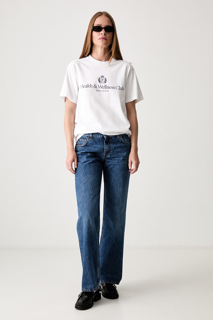 Sporty & Rich H&W Crest T-shirt bawełniany (zdjęcie 10)
