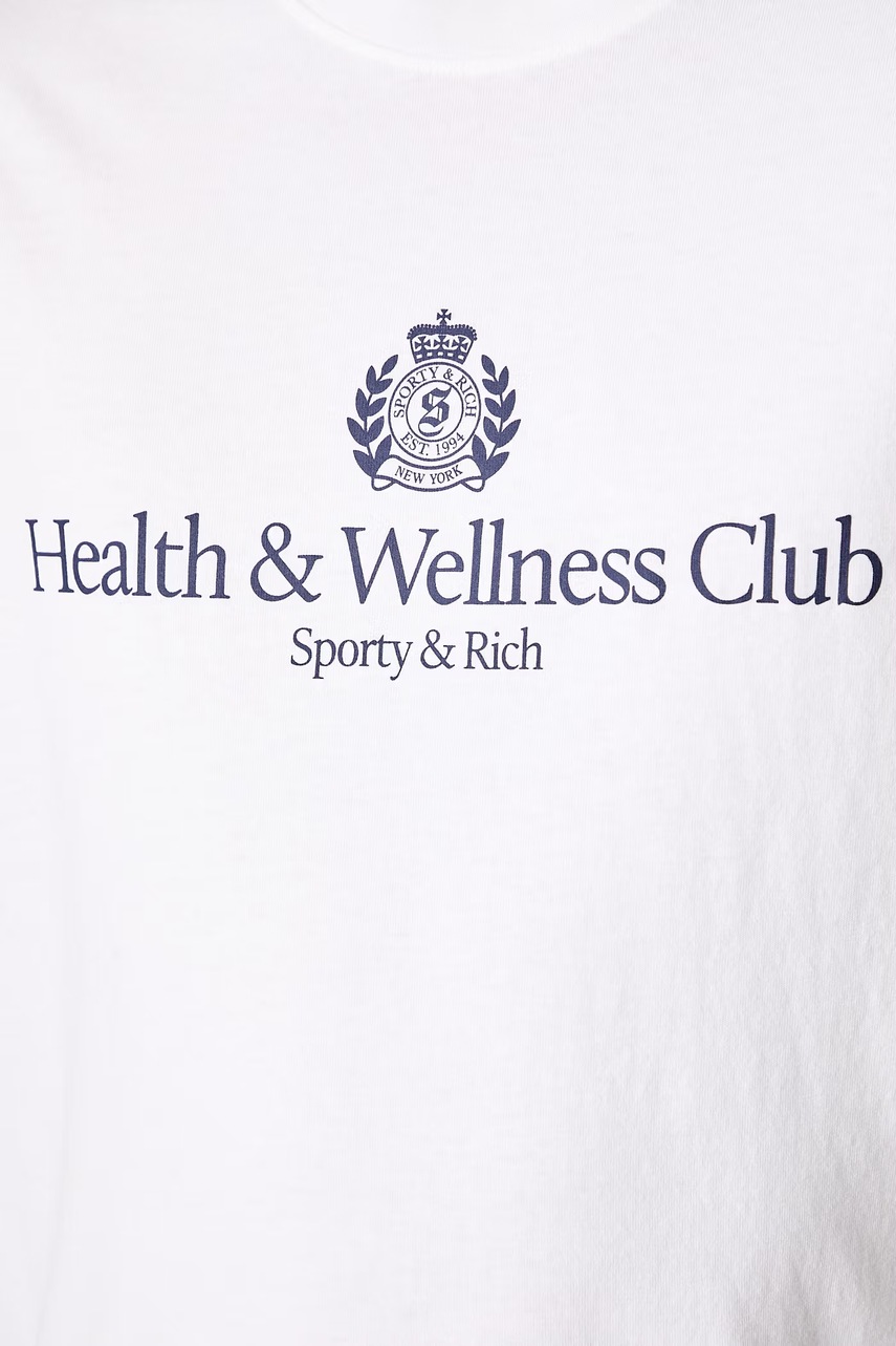 Sporty & Rich H&W Crest T-shirt bawełniany (zdjęcie 9)