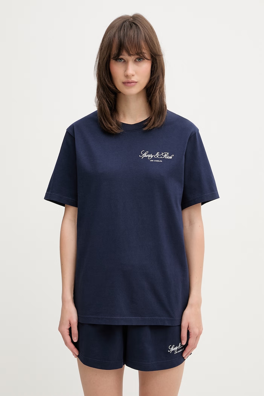Sporty & Rich Vendome LA T-shirt bawełniany