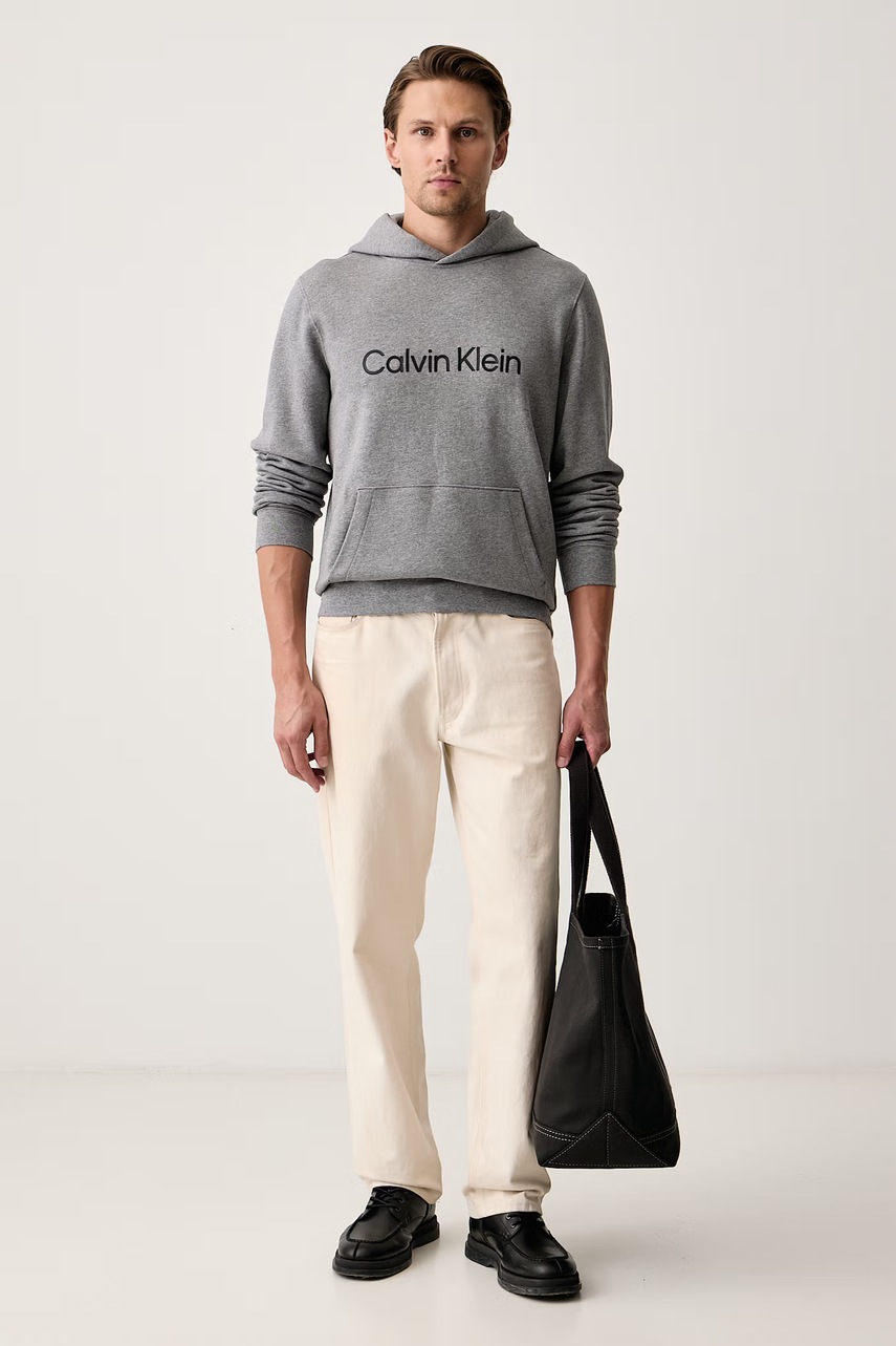 Calvin Klein  суичър с качулка мъжки от памук