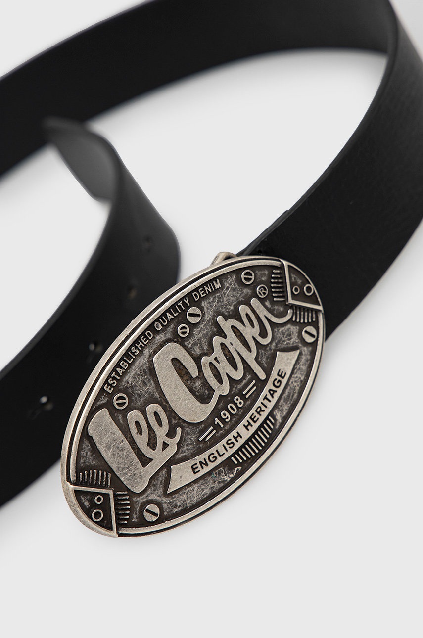 

Шкіряний ремінь Lee Cooper чоловічий колір чорний