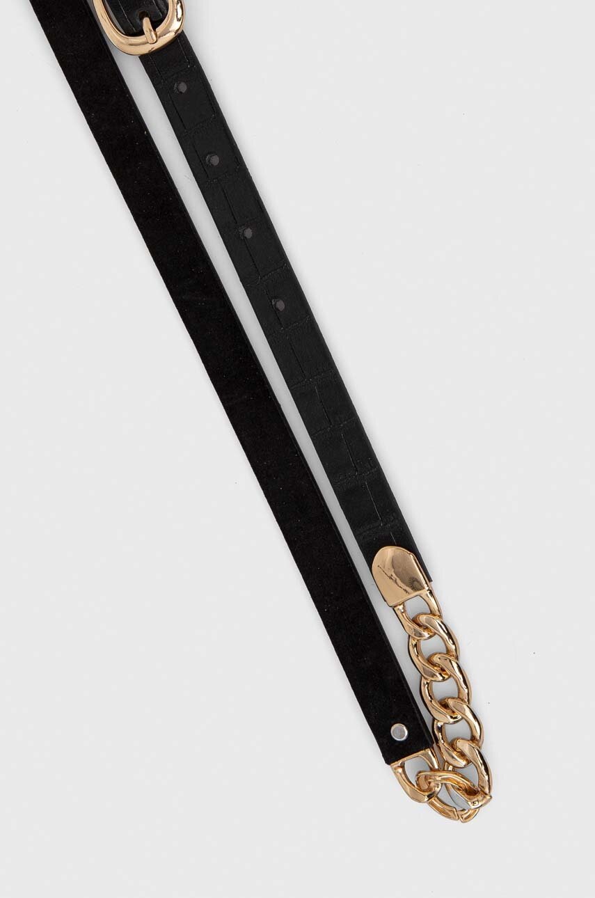 Ζώνη Answear.LAB χρώμα: μαύρο φωτογραφία