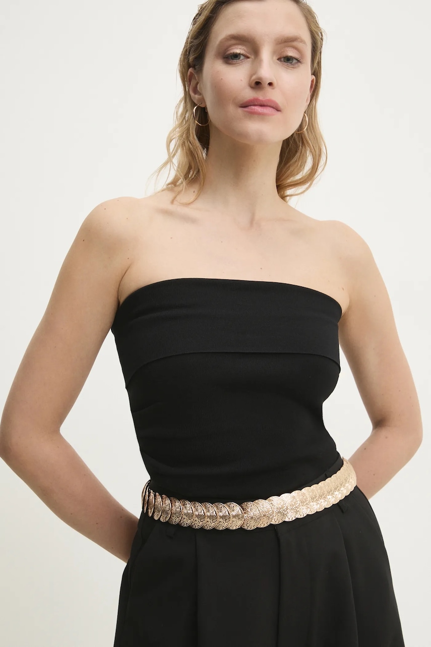 Answear Lab curea femei, culoarea auriu