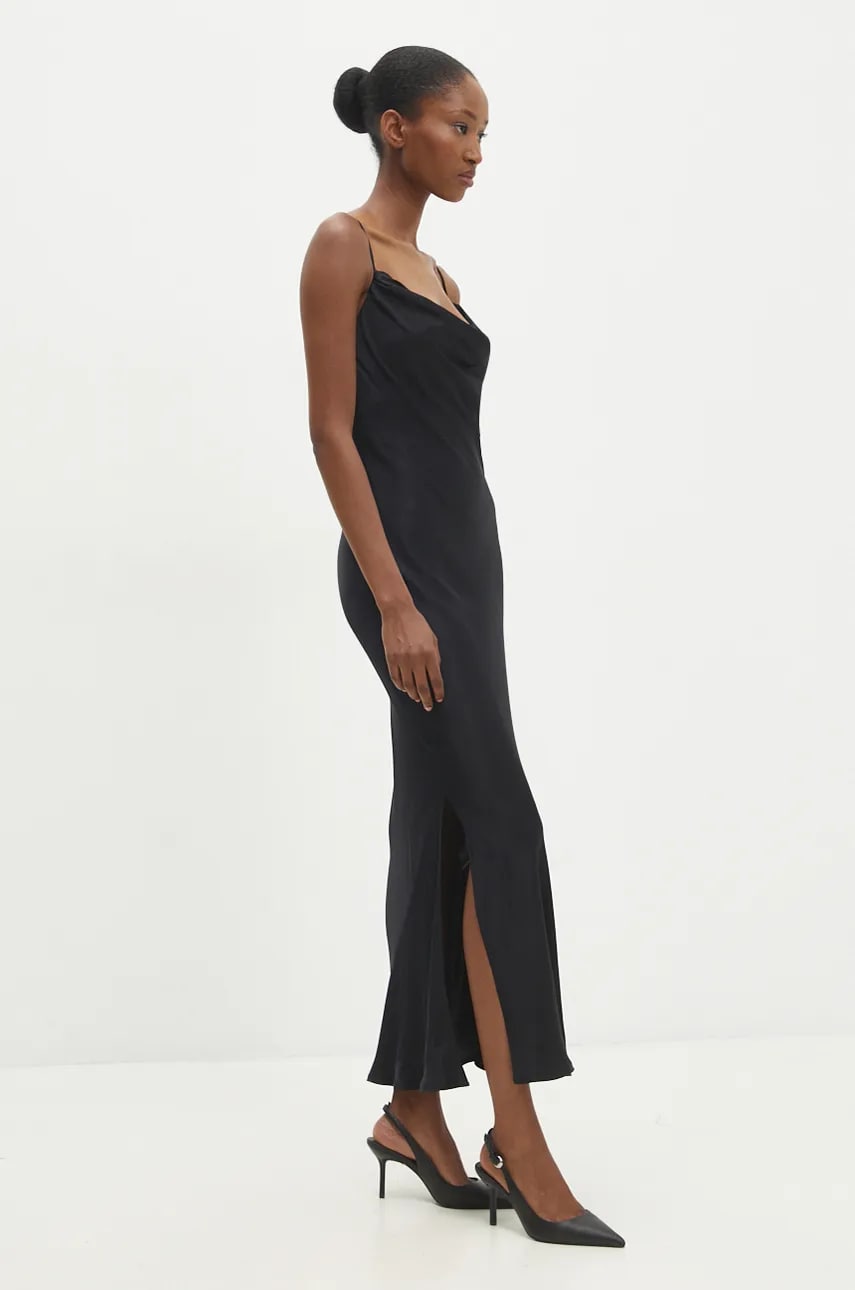 Answear Lab rochie culoarea negru, maxi, drept Answear Lab rochie culoarea negru, maxi, drept