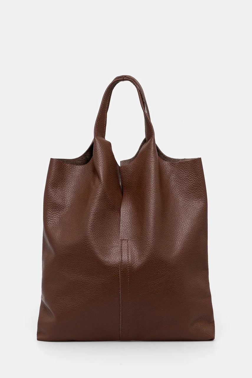 

Кожена чанта Answear Lab в кафяво, Кафяв