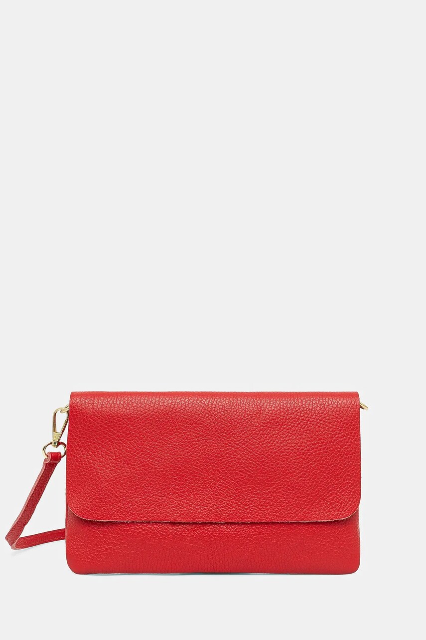 Answear Lab poseta de piele culoarea rosu