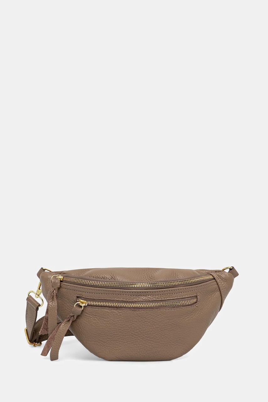 Answear Lab borseta de piele culoarea turcoaz