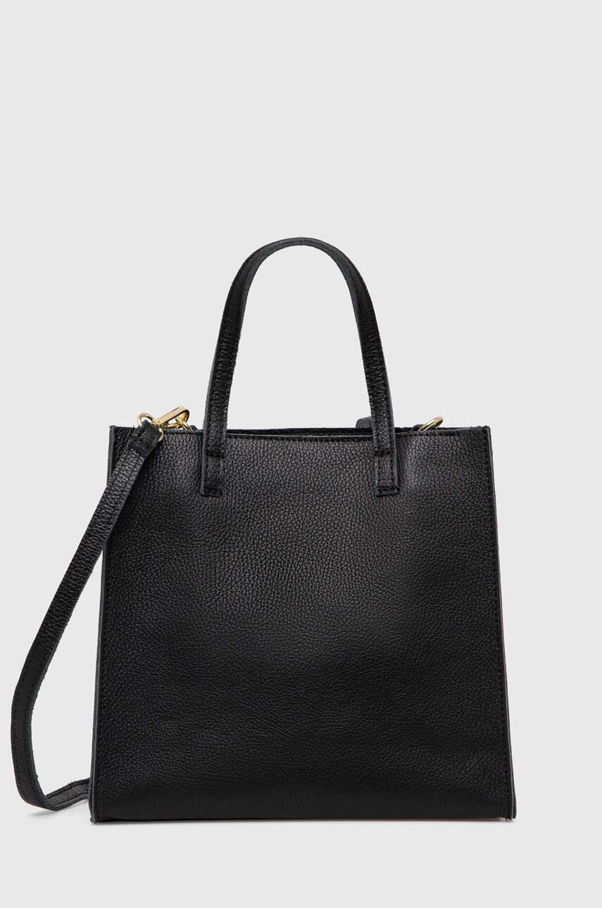 Answear.LAB torebka skórzana kolor czarny