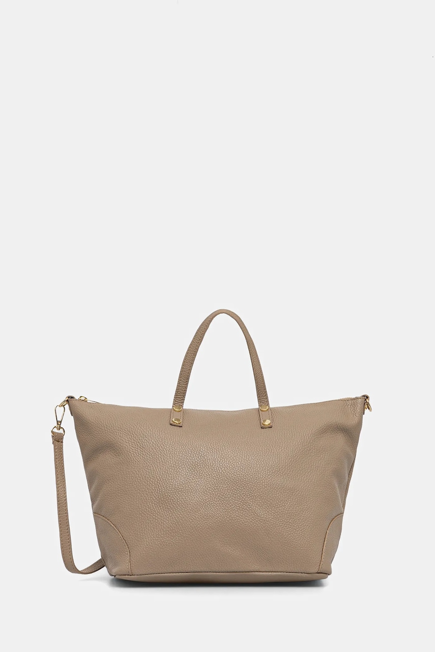 Answear Lab torebka skórzana kolor brązowy