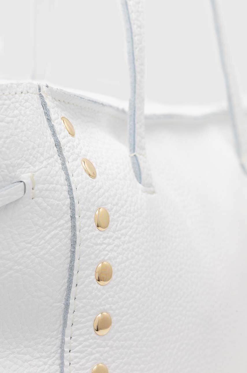 Δερμάτινη τσάντα Answear.LAB χρώμα: άσπρο φωτογραφία