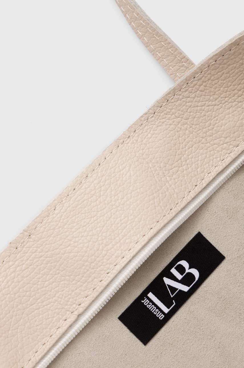 Δερμάτινη τσάντα Answear.LAB χρώμα: μπεζ φωτογραφία
