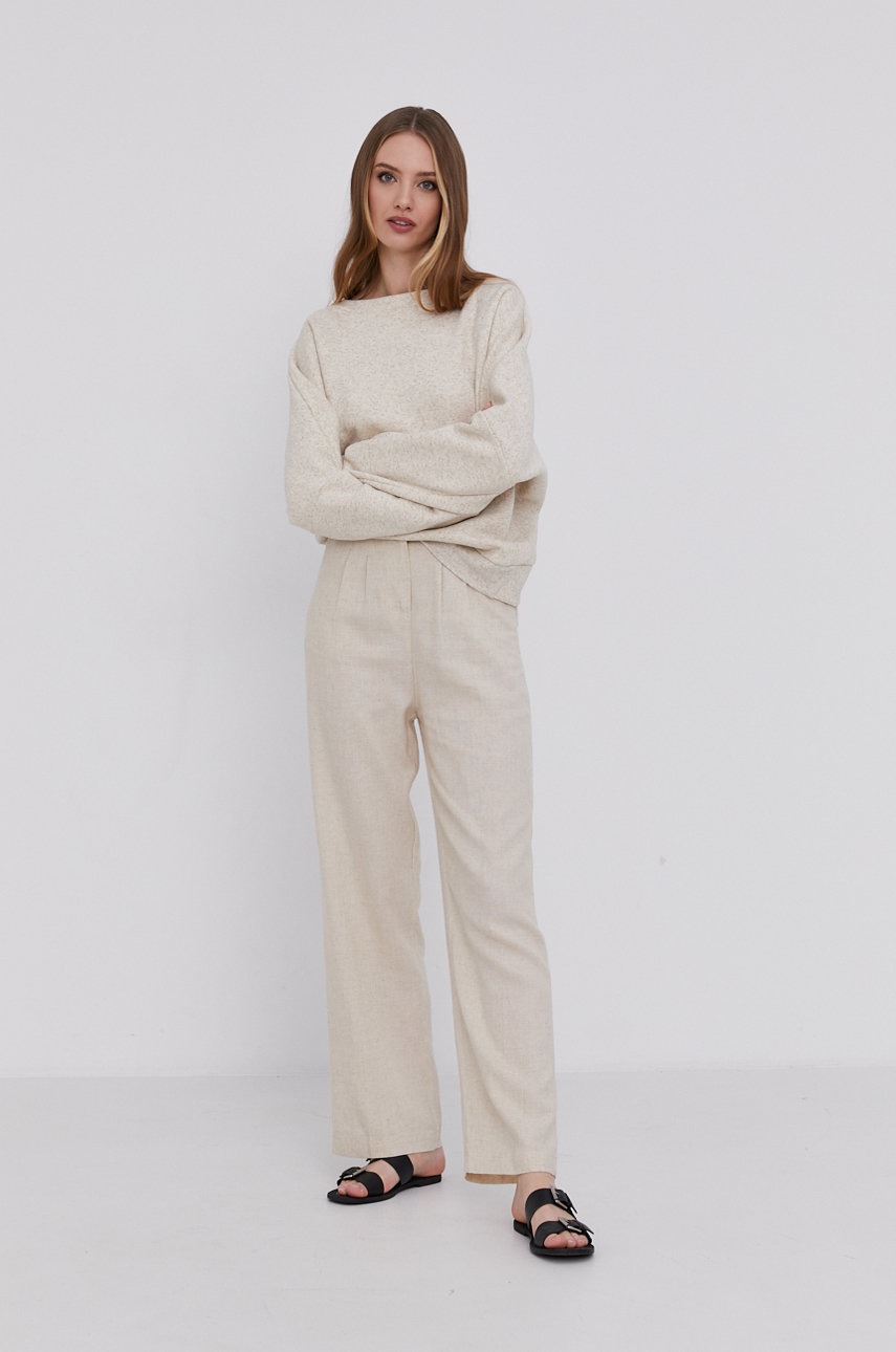 

Кофта Answear Lab ECO женская цвет бежевый гладкая