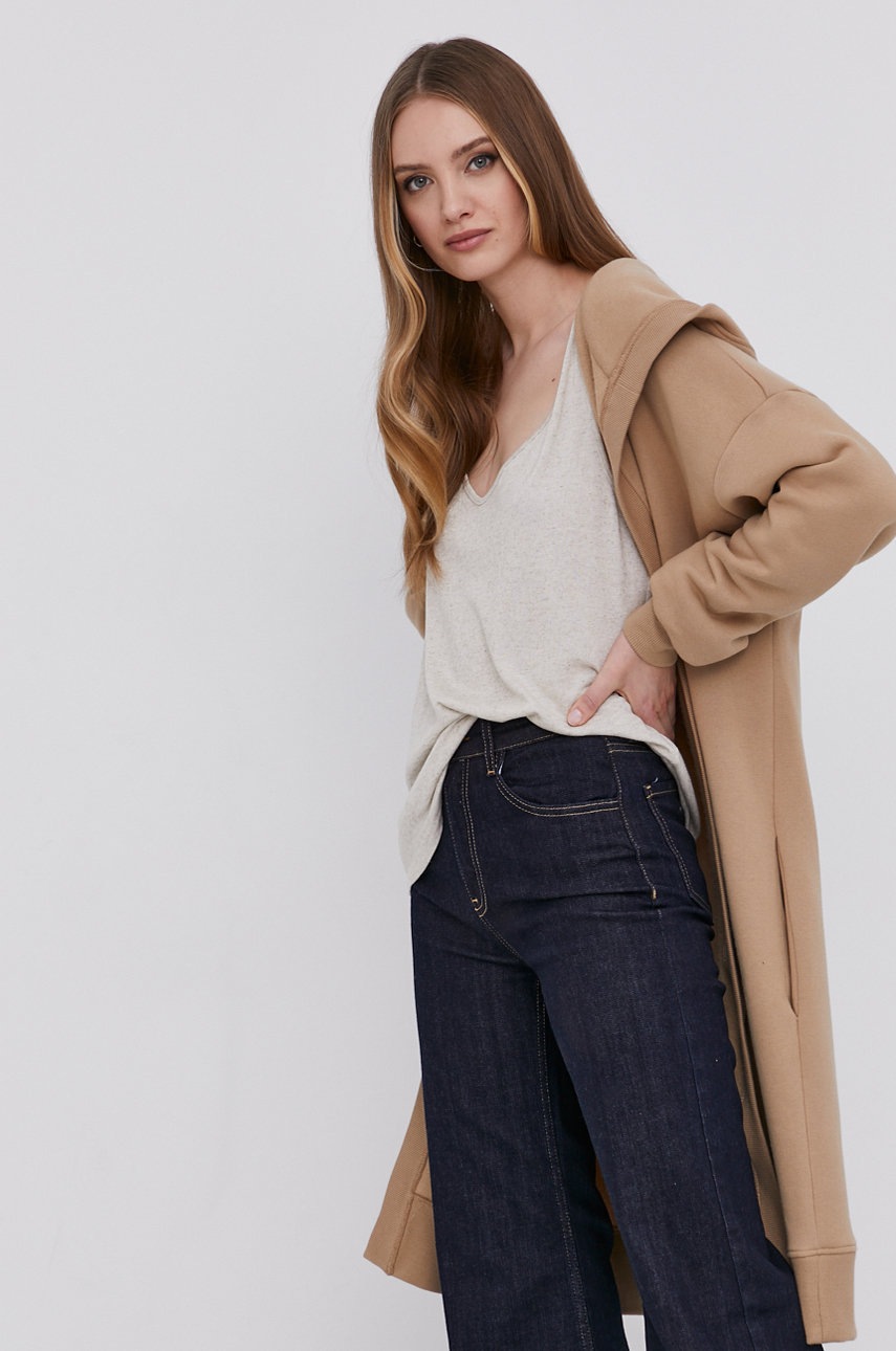 

Кофта Answear Lab ECO жіноча колір бежевий гладка