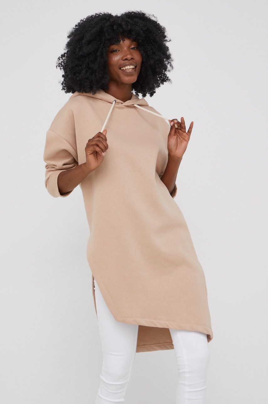Answear Lab Bluză femei, culoarea bej, material neted imagine reduceri black friday 2021 Answear Lab