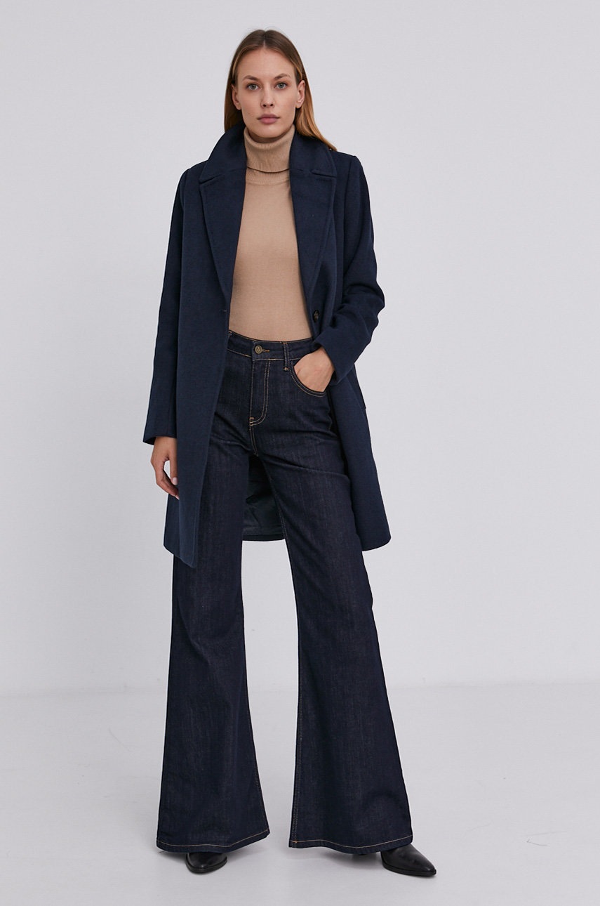 

Пальто Answear Lab женское цвет синий переходное oversize