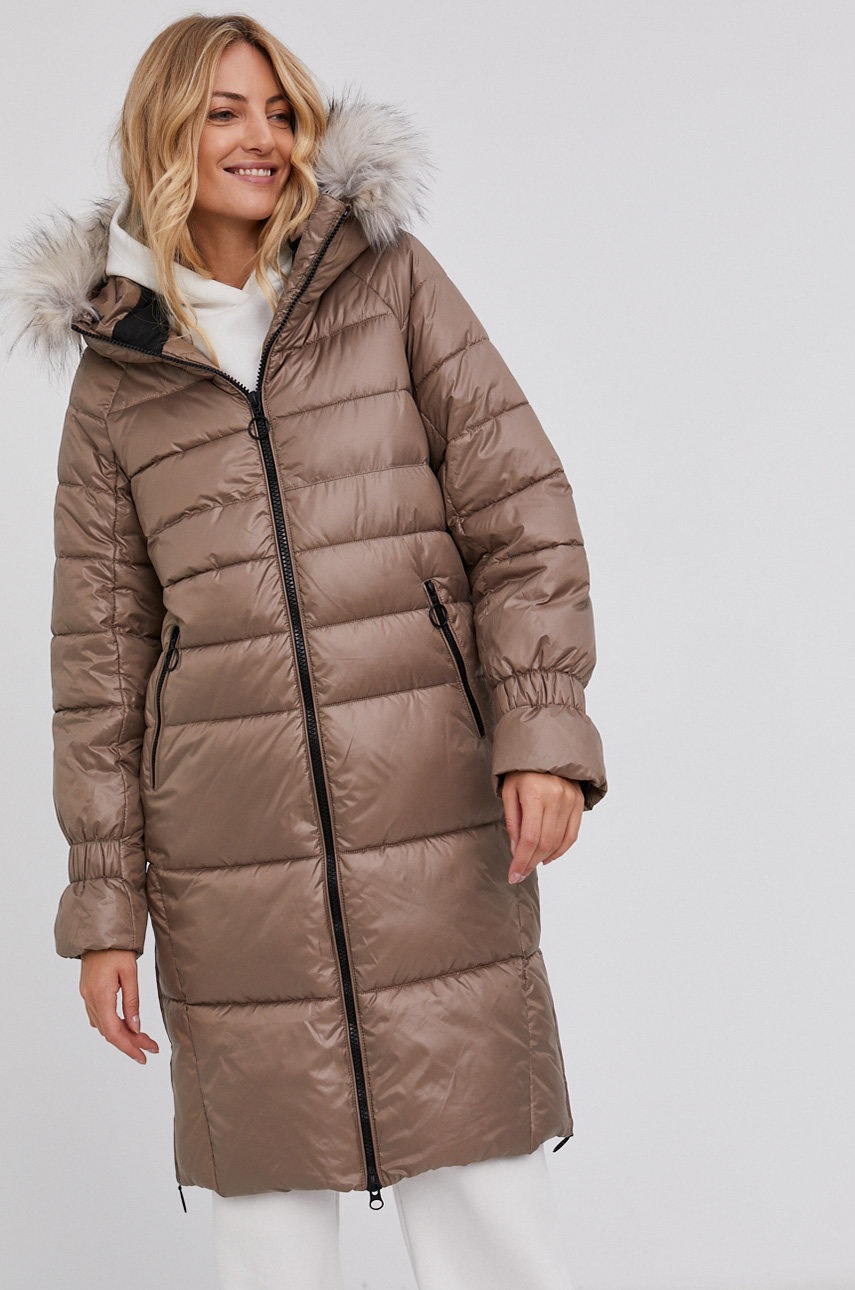 

Куртка Answear Lab жіноча колір жовтий зимова oversize