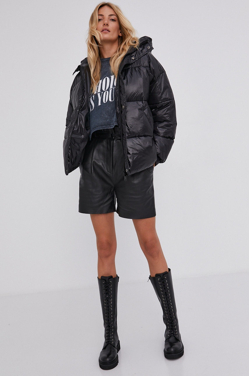 

Куртка Answear Lab женская цвет чёрный зимняя oversize