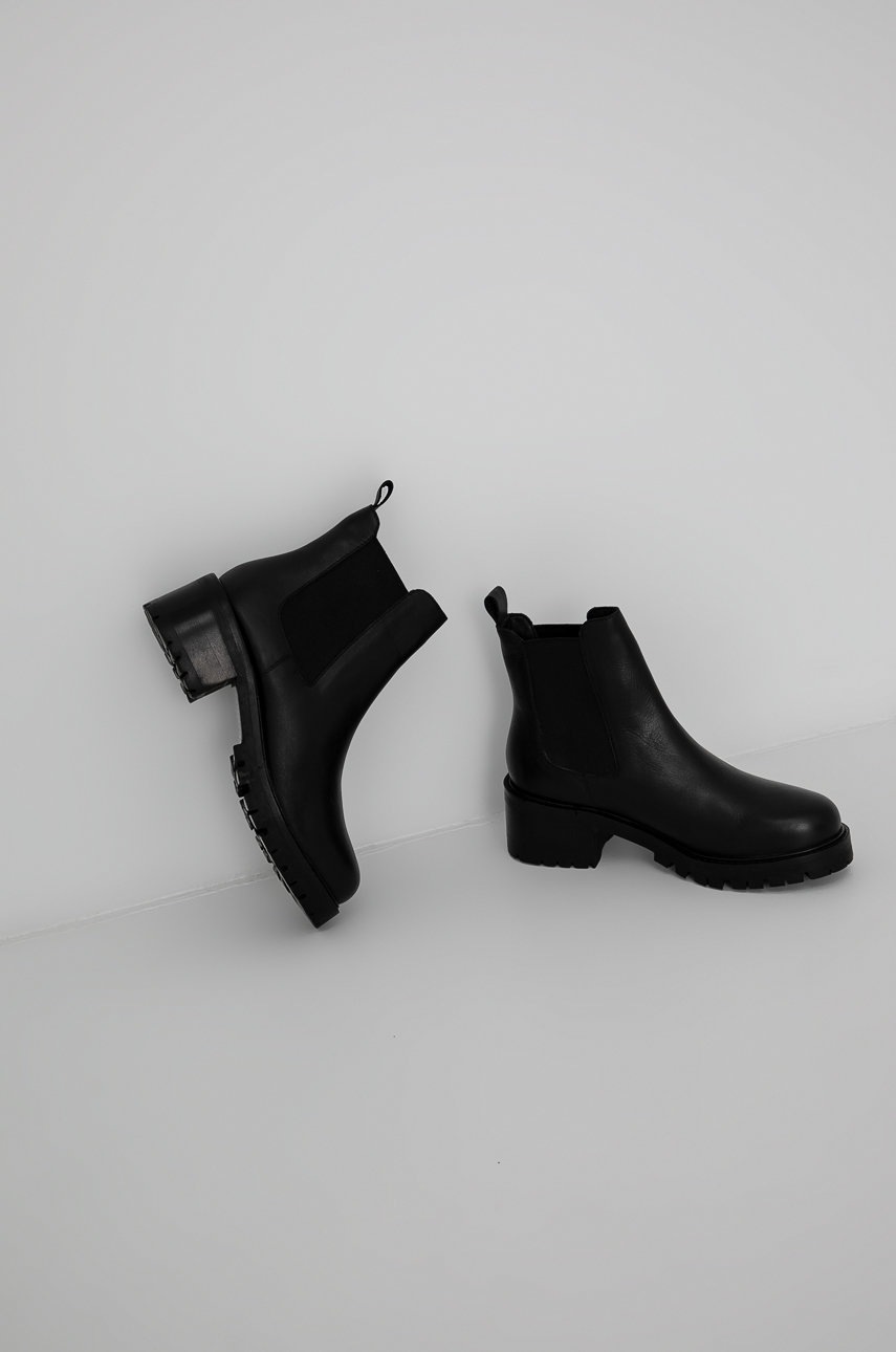 Шкіряні черевики Answear Lab жіночі колір чорний на платформі