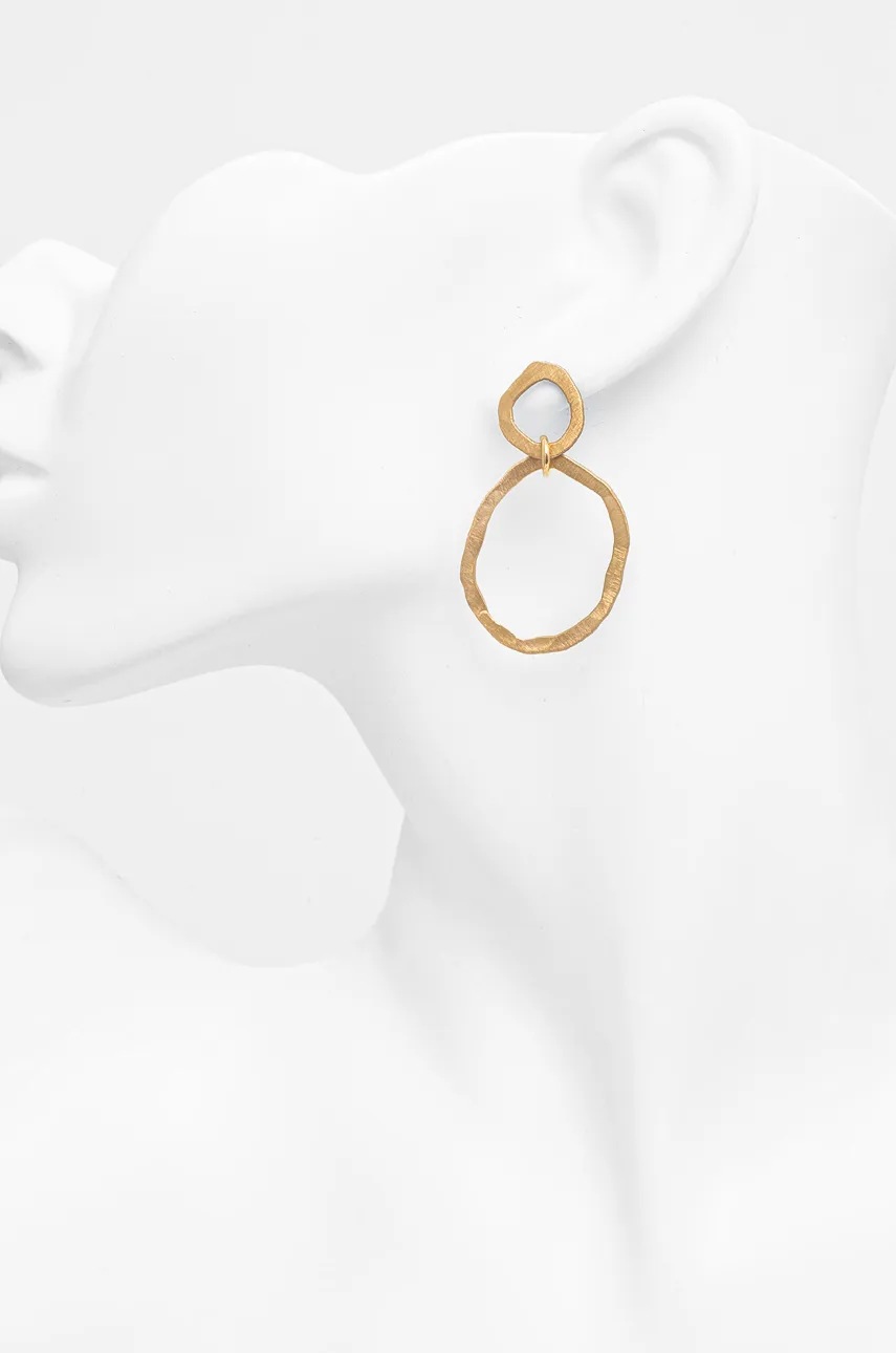 Επιχρυσωμένα σκουλαρίκια Answear.LAB φωτογραφία
