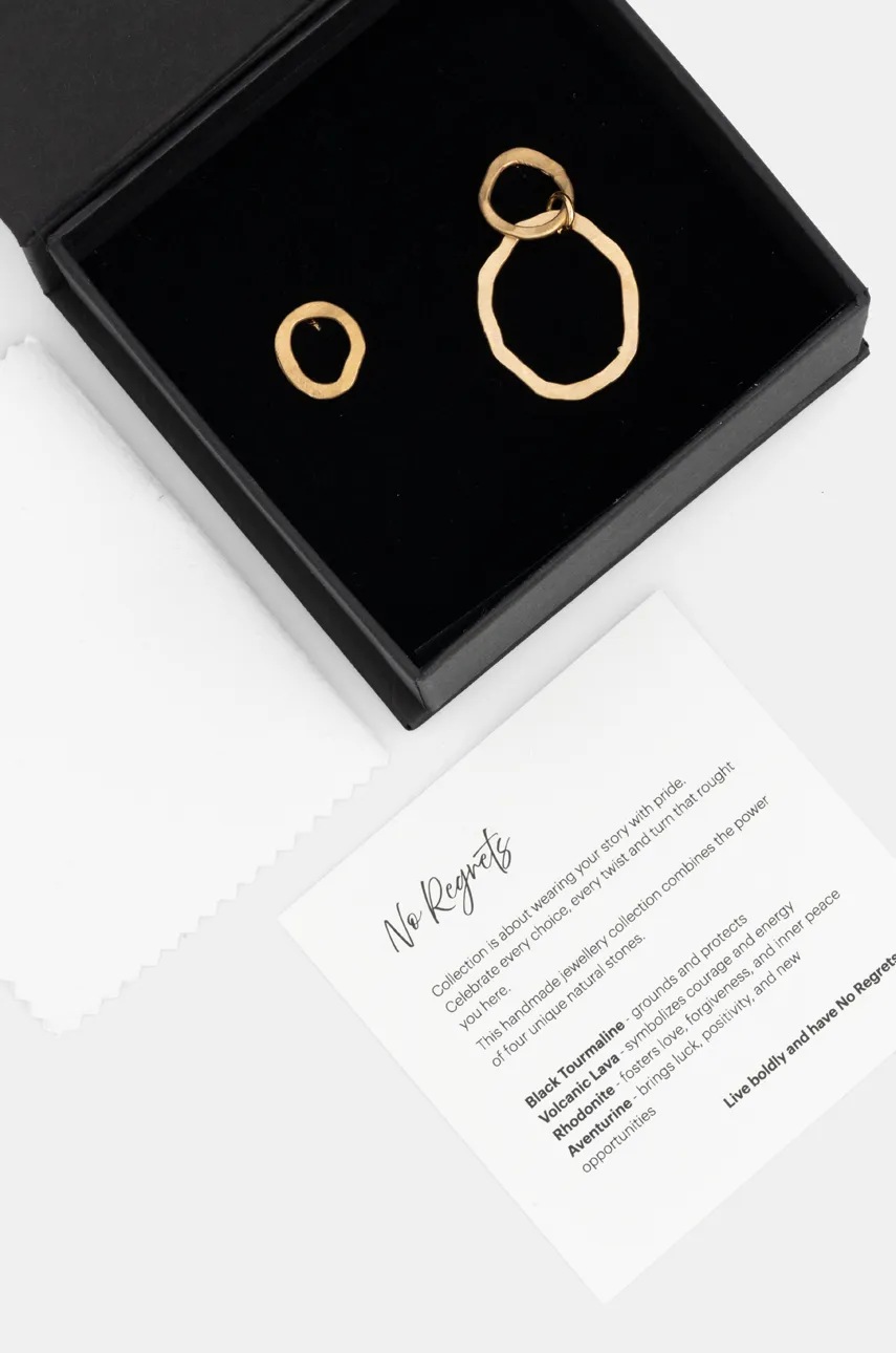 Επιχρυσωμένα σκουλαρίκια Answear.LAB φωτογραφία