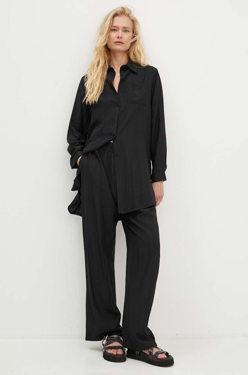 Answear Lab compleu femei, culoarea negru