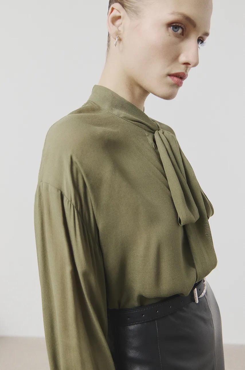 Πουκάμισο Answear.LAB χρώμα: πράσινο φωτογραφία