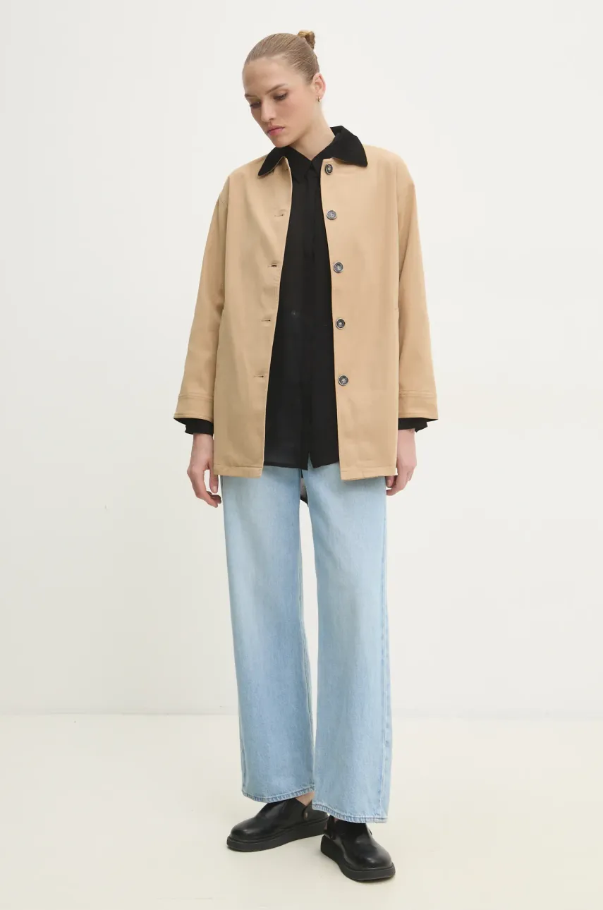 Рубашка Answear.LAB женская цвет чёрный relaxed классический воротник Рубашка Answear.LAB женская цвет чёрный relaxed классический воротник