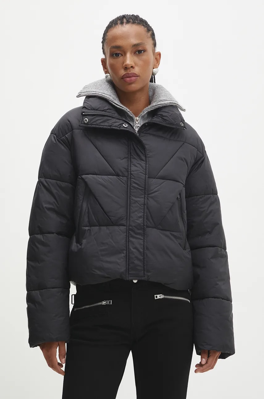 Answear Lab geaca femei, culoarea negru, de iarna, oversize Answear Lab geaca femei, culoarea negru, de iarna, oversize