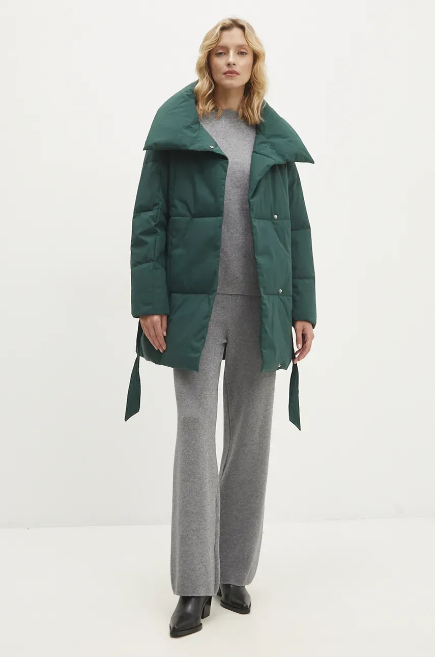Куртка Answear Lab женская цвет зелёный зимняя oversize Куртка Answear Lab женская цвет зелёный зимняя oversize